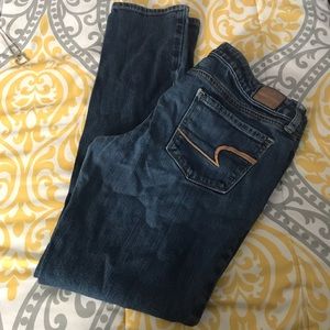 American Eagle skinny jeans.
